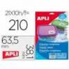 Etiqueta adhesiva marca apli 12328 63,5 x 38,1 mm
