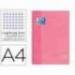 Cuaderno Oxford A4 Rosa Dulce Tapa Extradura 80 hojas Cuadrícula 5 mm
