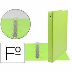 Carpeta plastico Liderpapel Folio lomo 35mm color Verde