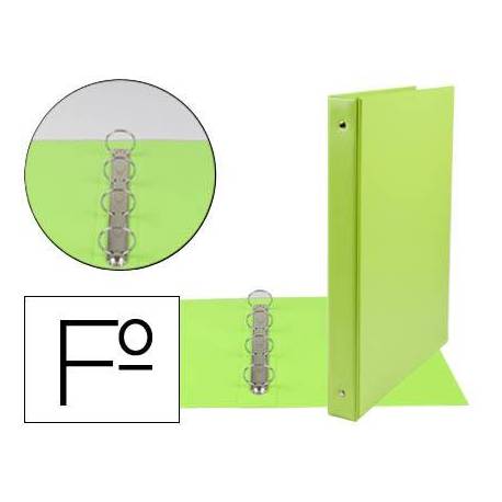 Carpeta plastico Liderpapel Folio lomo 35mm color Verde