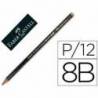 Lapices de grafito marca Faber Castell 9000 8B