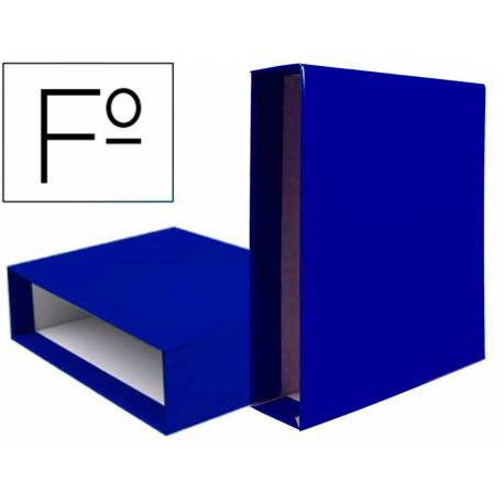 Caja Archivador Liderpapel Documenta Folio Lomo 82mm color Azul