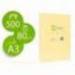 Papel color Q-connect DIN A3 80g/m2 color Champagne pack 500 hojas
