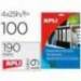 Etiqueta adhesiva marca Apli 1233 190x61 mm caja 25 hojas con 100