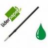 Recambio Boligrafo Gummy Touch 1mm Verde Bolsa de 10 unidades Liderpapel