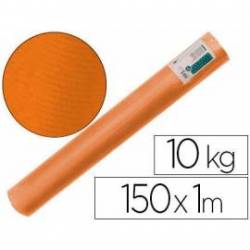 Bobina papel tipo kraft verdujado Liderpapel 65 g/m² 1x150 mt color Naranja