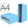 Caja Archivador Liderpapel Documenta A4 Lomo 75 mm color Celeste