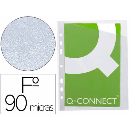 Funda multitaladro de plastico Q-Connect Din A5 100 micras (74330)