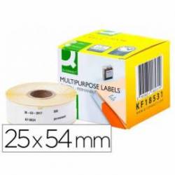 Etiqueta Adhesiva Q-Connect KF18531 Compatible Dymo 54x25 mm Caja de 500 uds