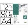 Papel Vegetal Liderpapel DIN A4 90G/m2 12 hojas