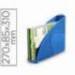 Revistero de plÃ¡stico CEP Azul 259x80x310mm 