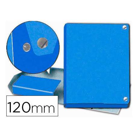 Carpeta de Proyectos Pardo Folio Cartón forrado con Broche Lomo 120mm Color Azul
