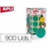 Gomets Apli smile color verde 20mm