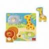 Puzzle a partir de 1 año Animales Selva Goula