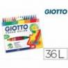 Rotulador Giotto Turbo punta media lavable caja 36 rotuladores