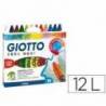 Lapices cera Giotto Maxi caja de 12 unidades colores surtidos