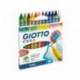 Lapices cera Giotto caja de 12 unidades colores surtidos
