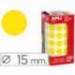 Gomets Apli circulares color amarillo 15mm