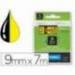 Cinta Dymo D1 negro y amarillo 19mm x 7 mt