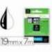 Cinta Dymo D1 negro y transparente 19mm x 7 mt