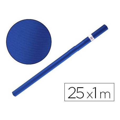 Bobina papel tipo kraft Liderpapel 65 g/m² 25 x 1 m azul azurita