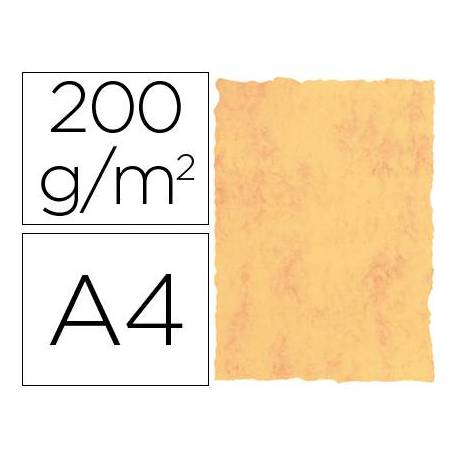 Cartulina pergamino DIN A4 color amarillo marmol