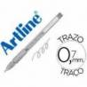 Boligrafo artline 1900 softline tinta aceite metalico color plata