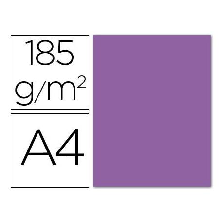 Cartulina Guarro din a4 violeta 185 gr paquete 50 hojas