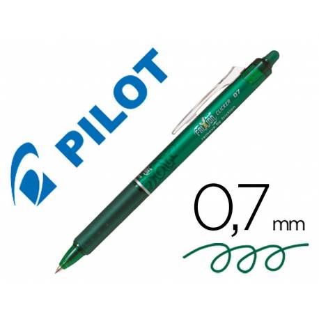 Boligrafo Borrable Pilot Frixion retractil 0,4 mm Color Verde