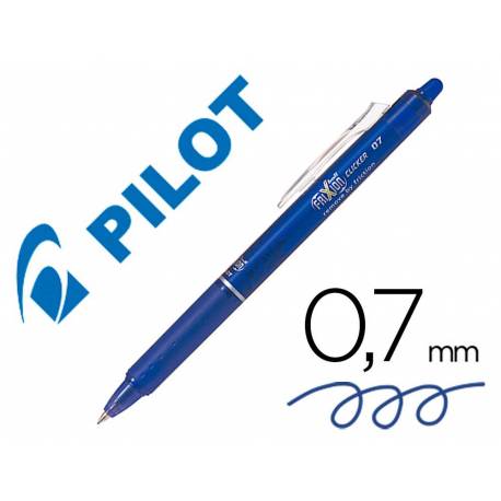 Boligrafo Borrable Pilot Frixion retractil 0,4 mm Color Azul