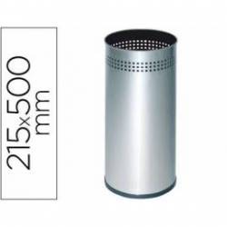 Paraguero metalico Sie 314 perforado plateado 50x21,5 cm