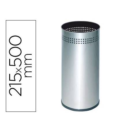 Paraguero metalico Sie 314 perforado plateado 50x21,5 cm