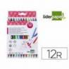 Rotuladores Liderpapel Duo Lavable Doble Punta Caja 12 Rotuladores