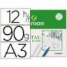 Papel vegetal Guarro A3 gramaje 90 g/m2 12 hojas