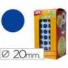 Gomets Apli circulares color azul 20mm