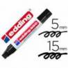 Rotulador Permanente Edding 850 Color Negro Punta Biselada