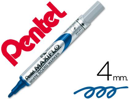 Rotulador Maxiflo Pentel azul para pizarra blanca (45795)