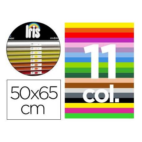 Cartulina Guarro Contenido "C" 50x65 cm Colores Surtidos de 185 gr