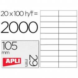 Etiquetas Adhesivas marca Apli 105 x 29 mm