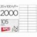 Etiquetas Adhesivas marca Apli 105 x 29 mm