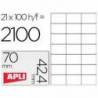 Etiquetas Adhesivas marca Apli 70 x 42,4 mm