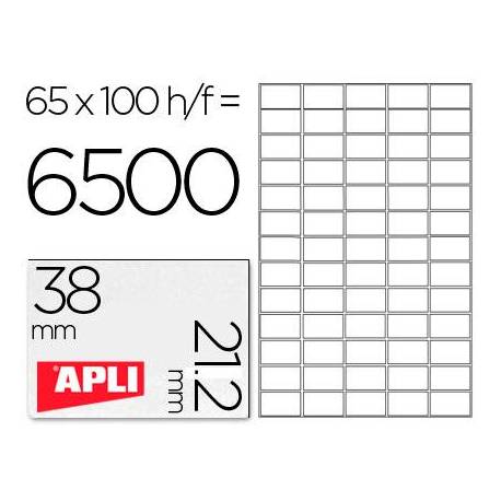 Etiquetas Adhesivas marca Apli 38 x 21,2 mm