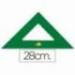 Escuadra acrilica Liderpapel 28cm color Verde