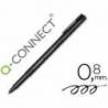 Rotulador Q-connect retroproyeccion punta fibra 0.8 mm permanente color negro