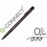Rotulador Q-connect retroproyeccion punta fibra 0.5 mm permanente color negro