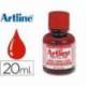 Tinta artline para rotulador pizarra blanca 500-a frasco de 20 ml rojo