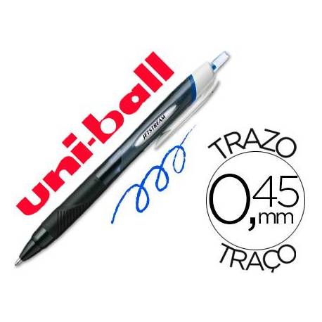 Rotulador-Bolígrafo roller Uni-Ball azul Jet Stream junior 0,45 mm SXN-150