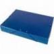 Carpeta de proyectos Liderpapel de carton con gomas. Folio. azul. 5 cm