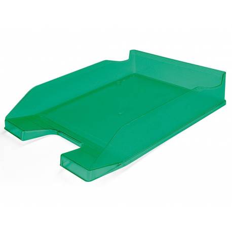 Bandeja sobremesa plastico q-connect color verde transparente 240x70x340 mm