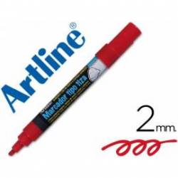 Rotulador Artline EPW-4 Marcador tipo tiza Color Rojo bolsa 4 rotuladores